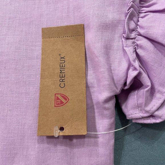 NWT Cremieux Linen Mini Dress - Lilac, XS - Picture 9 of 11